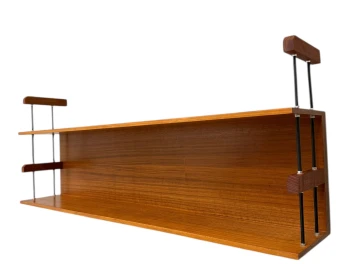 Mid-Century Modern Wall Mounted Shelf by Walter Wirtz for Wilhelm Renz, 1960s